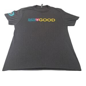 The Concert Tee District Shirt Mens Large Data Nerd for Good Gray Tee Top Geek